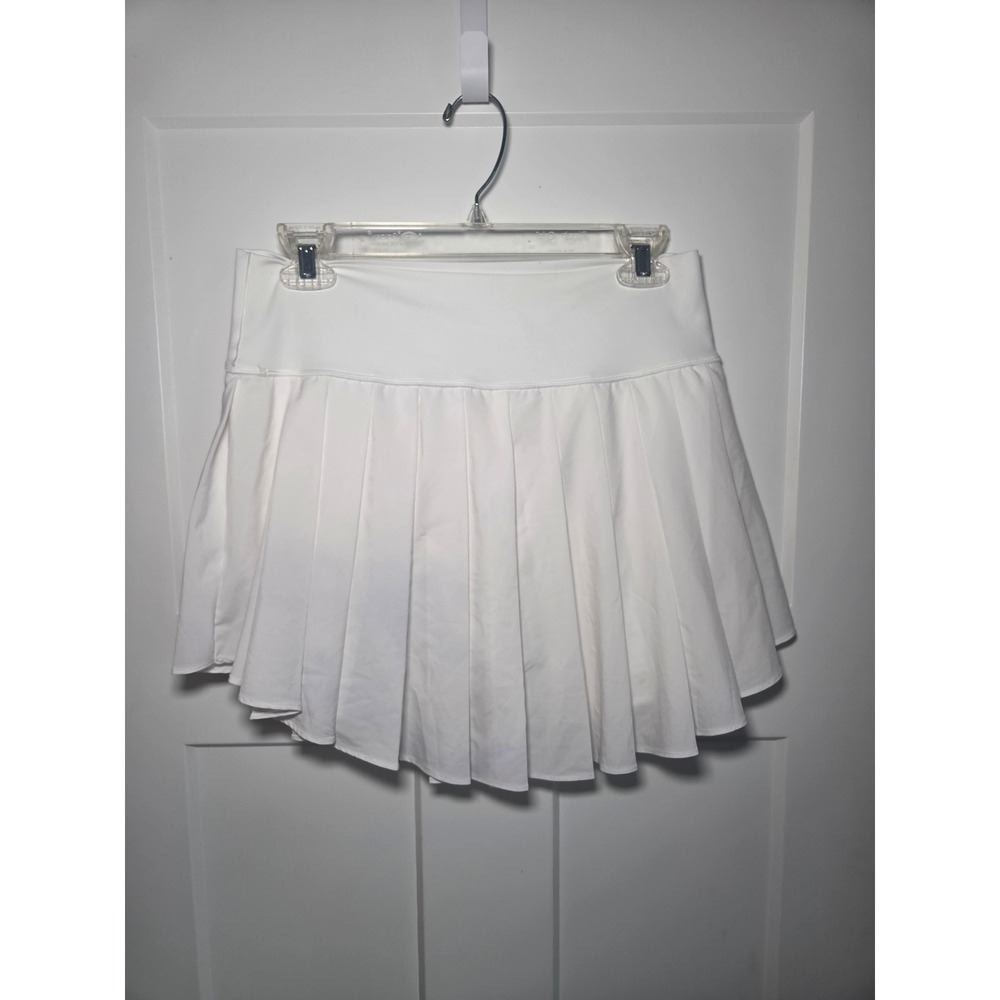OFFLINE by Aerie Real Me White Pleated Tennis Skirt Skort Size Large